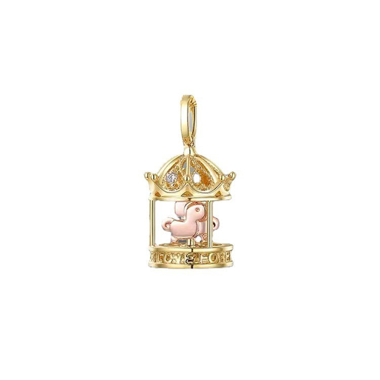 Gold Carousel Dream Pendant Everything With Collars